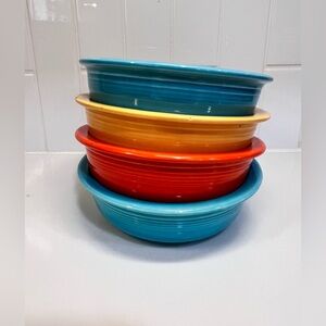 Vintage Early Fiesta Berry Dessert Bowl 5.5"  Fiestaware USA HLC Set Of 4